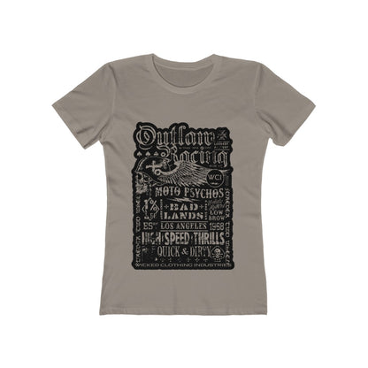 Outlaw Teal Racing Tee Shirt