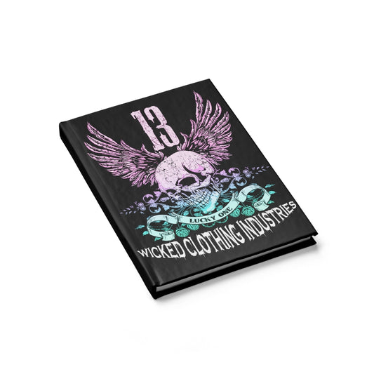 13 Lucky Day/ Teal Rose/ Black/Journal