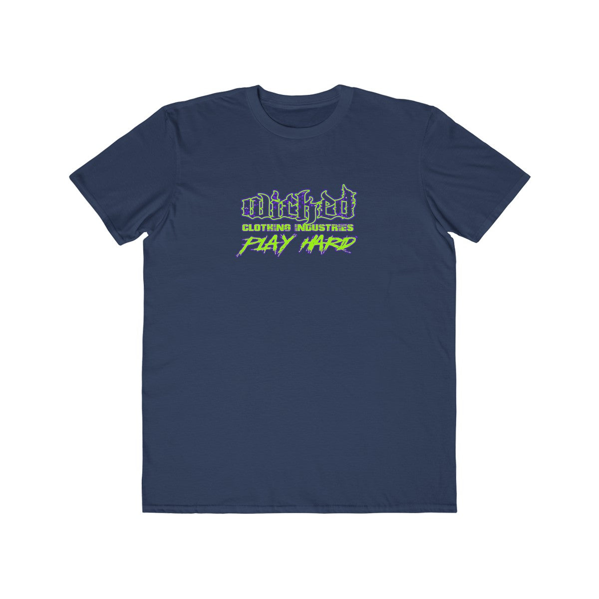 Play Hard/Neon Green, Purple/ Tee Shirt
