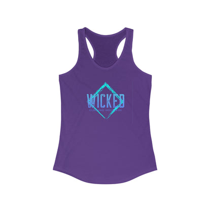 Faded Out Ocean/ Vintage Black /Racerback Tank Top