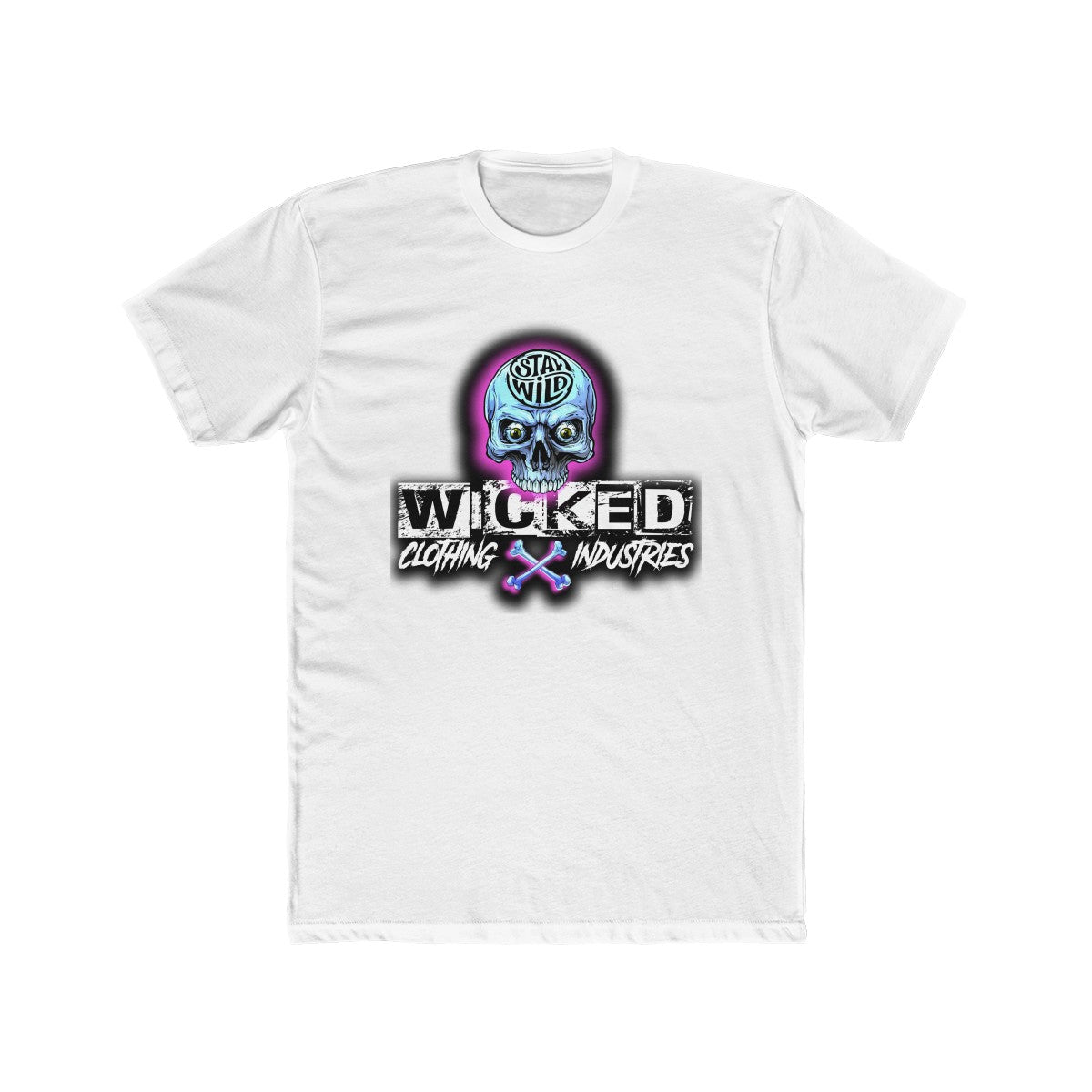 Stay Wild/ Black /Purple/Light Blue /Men's  Crew Tee