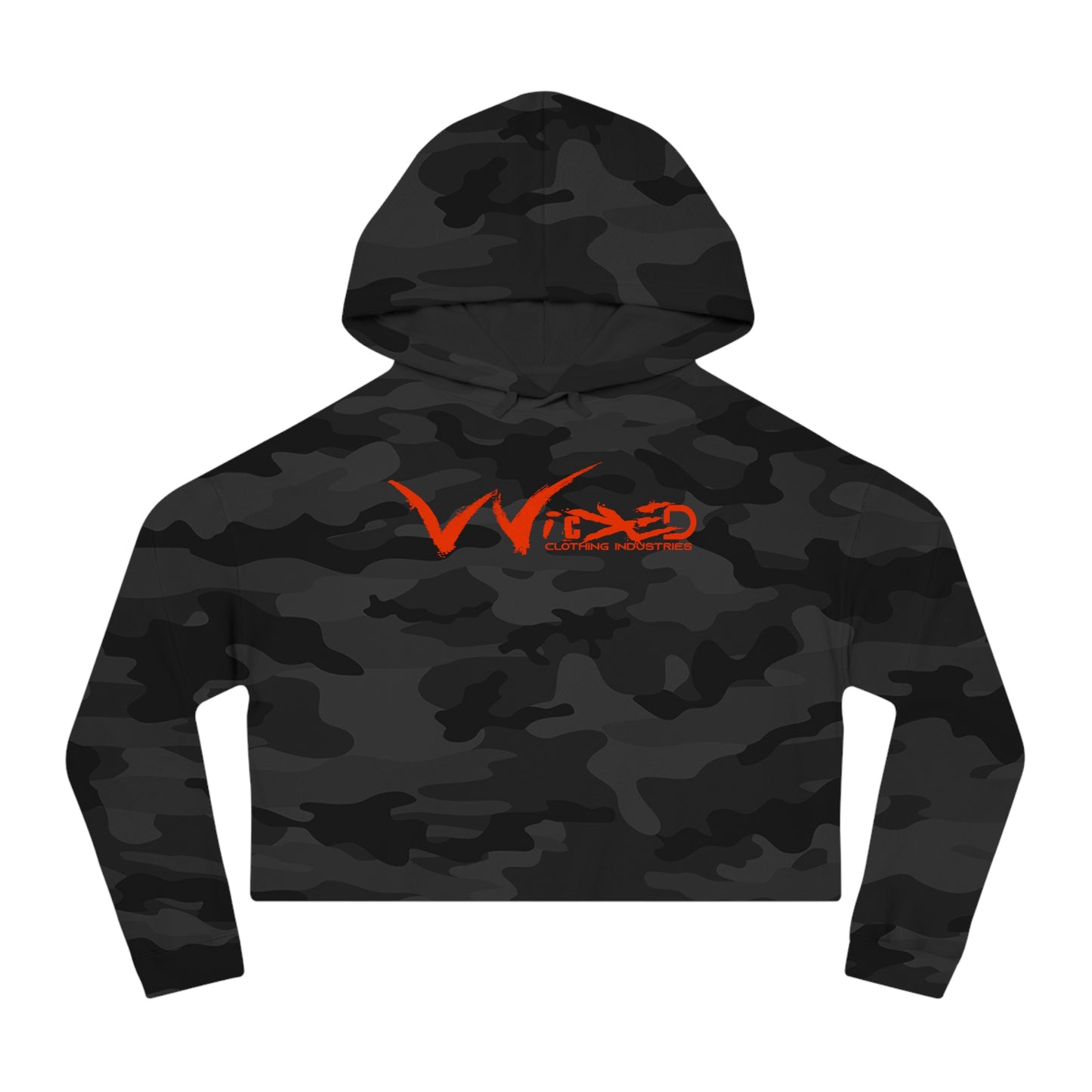 Chaos Cropped Hooded Sweatshirt