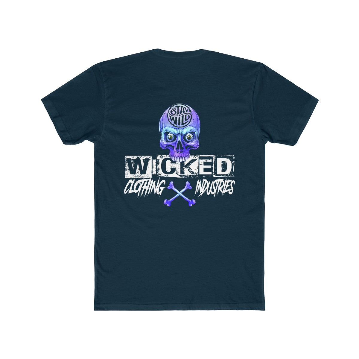 Stay Wild/Light Blue /Men's  Crew Tee