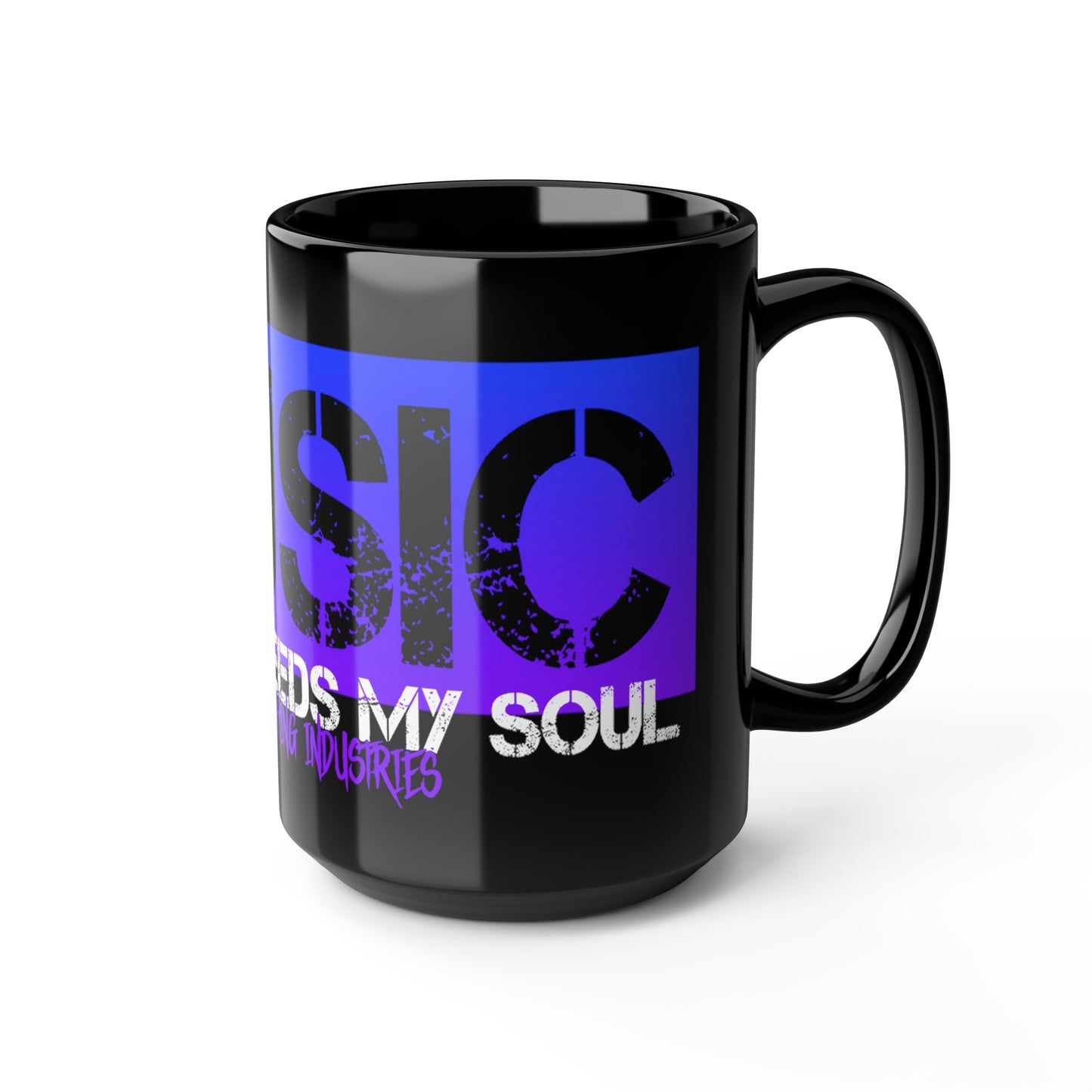 Music Passion Feeds My Soul Ocean/Black Mug