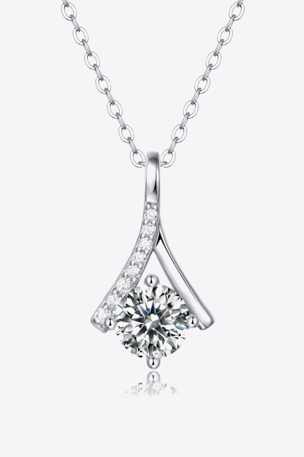 Special Occasion 1 Carat Moissanite Pendant Necklace