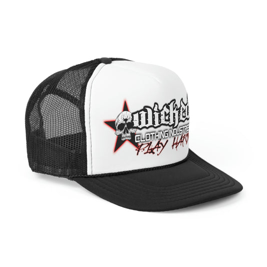 Play Hard Red Trucker Hat