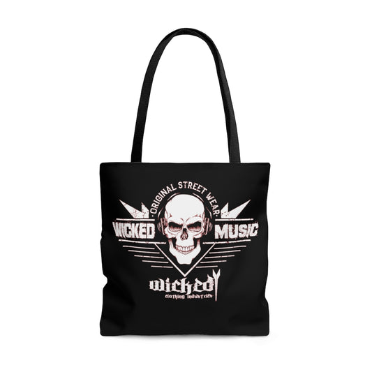 Wicked Music /Original Street Wear/ Tote Bag/Black