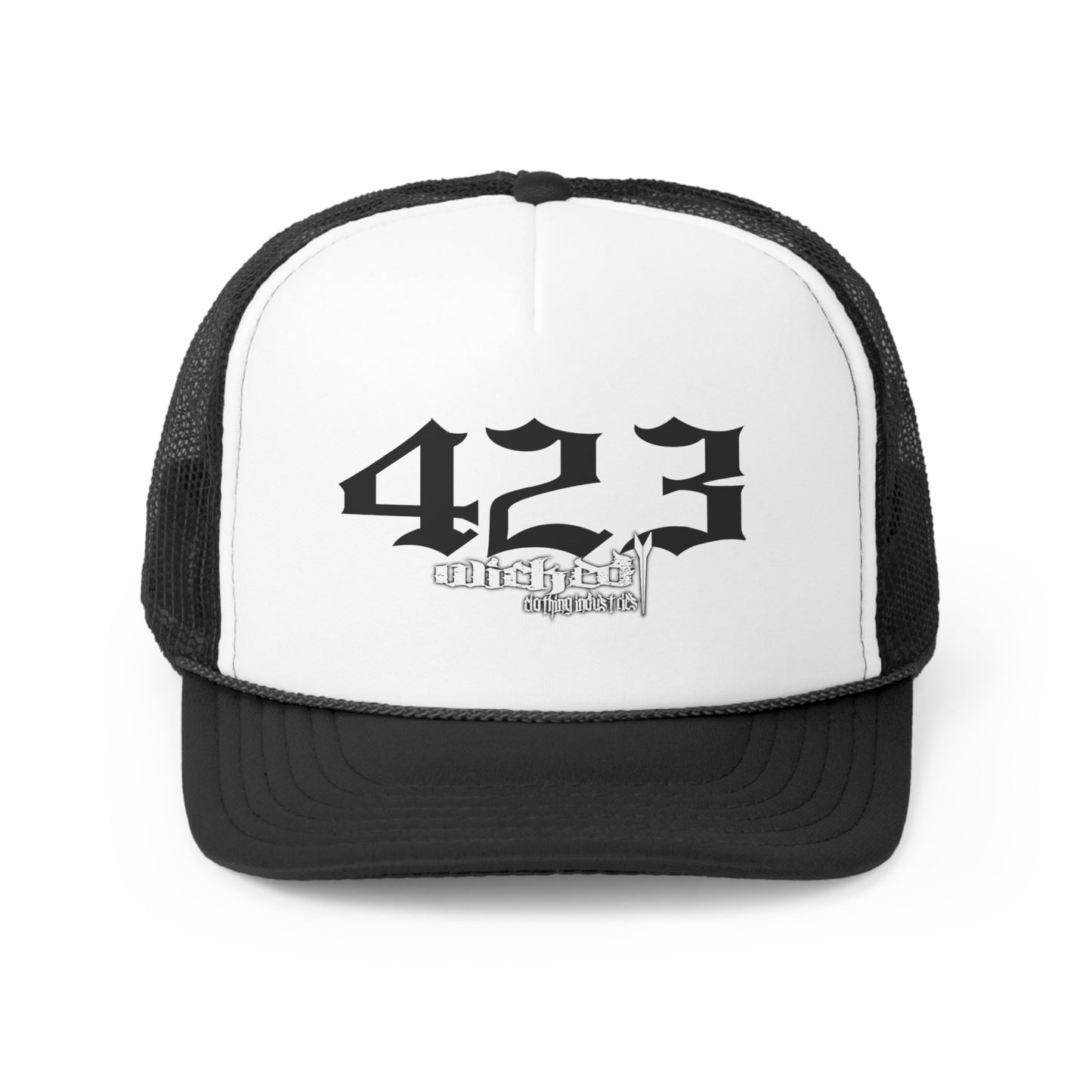 423 Black/ Trucker Caps