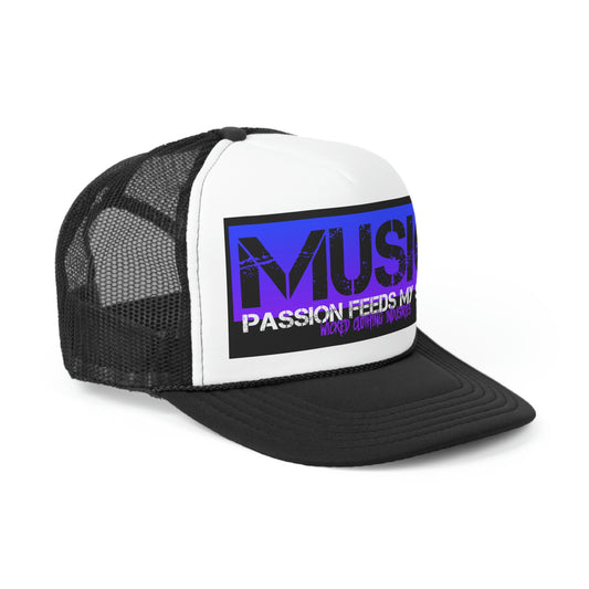 Music Passion Feeds My Soul Purple Trucker Caps