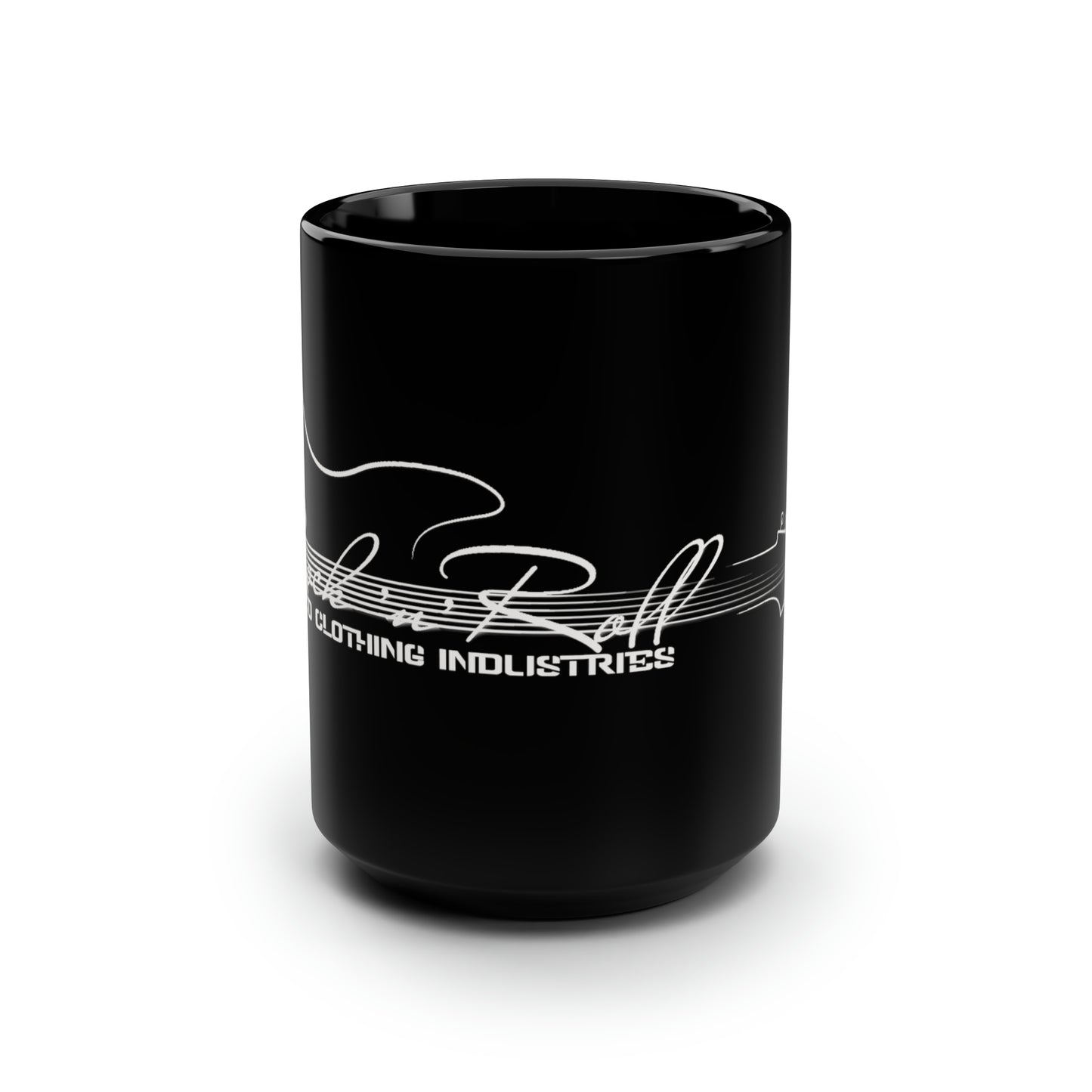 Rock N Roll /Black Mug, 15oz