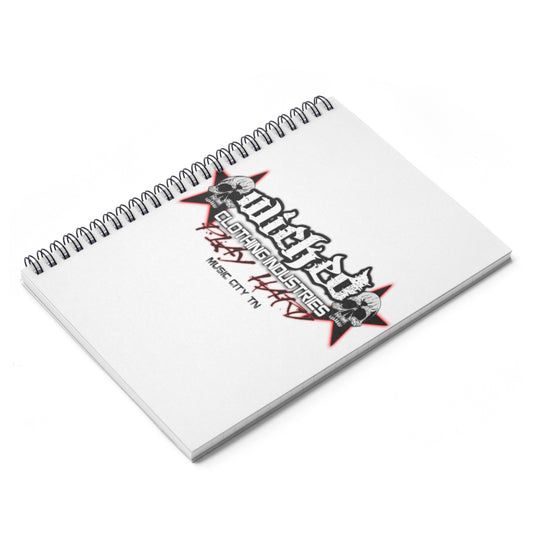 Spiral Notebook - Ruled Line Wicked Play Hard Music City