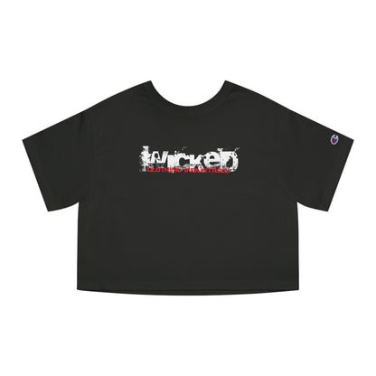 Wicked Cracked Cropped T-Shirt