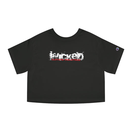 Wicked Cracked Cropped T-Shirt
