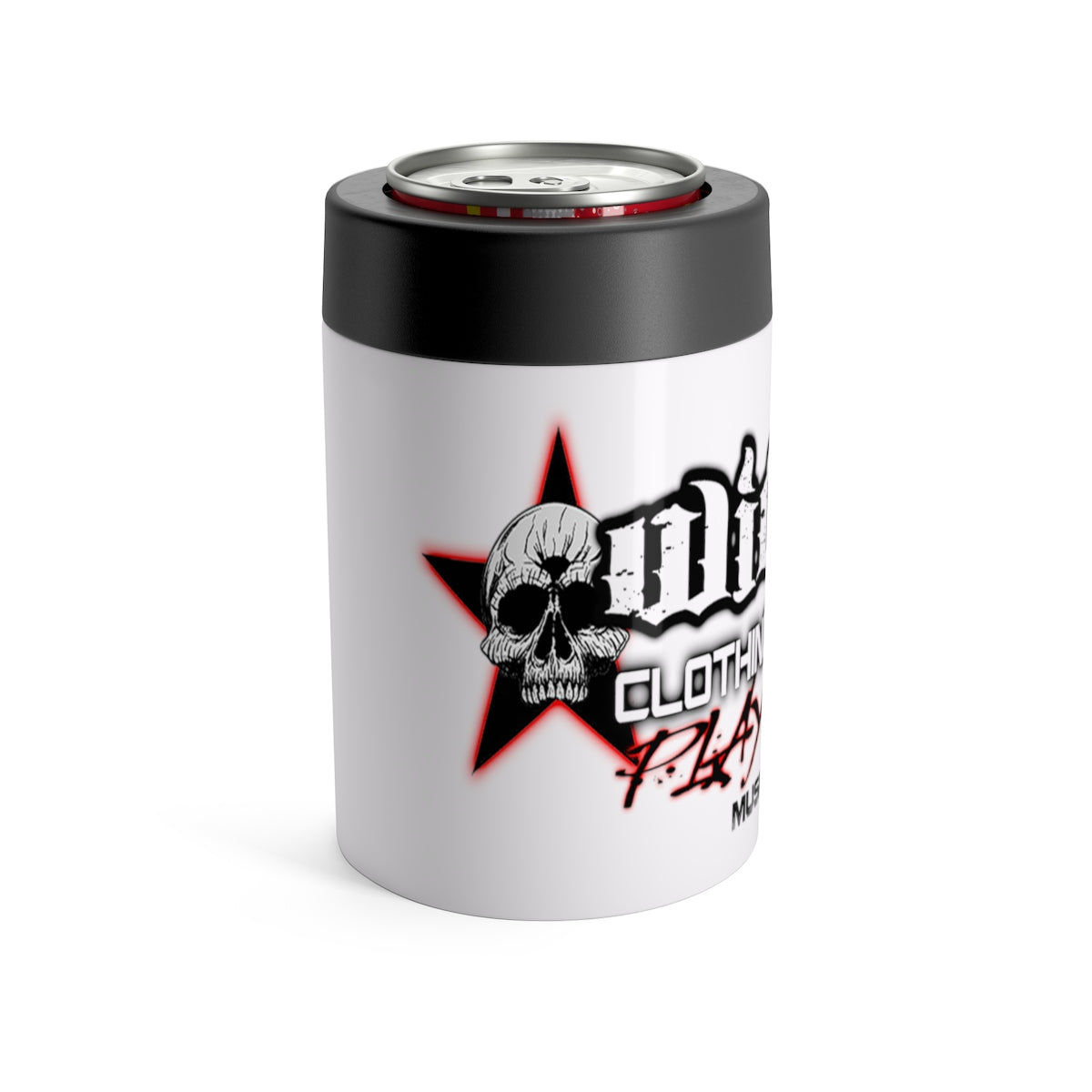 Play Hard/ White/ Can Holder