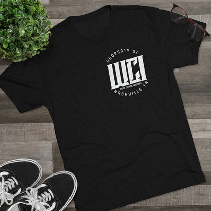 WCI/Wicked Flamed /Back/Men's Tri-Blend  Tee
