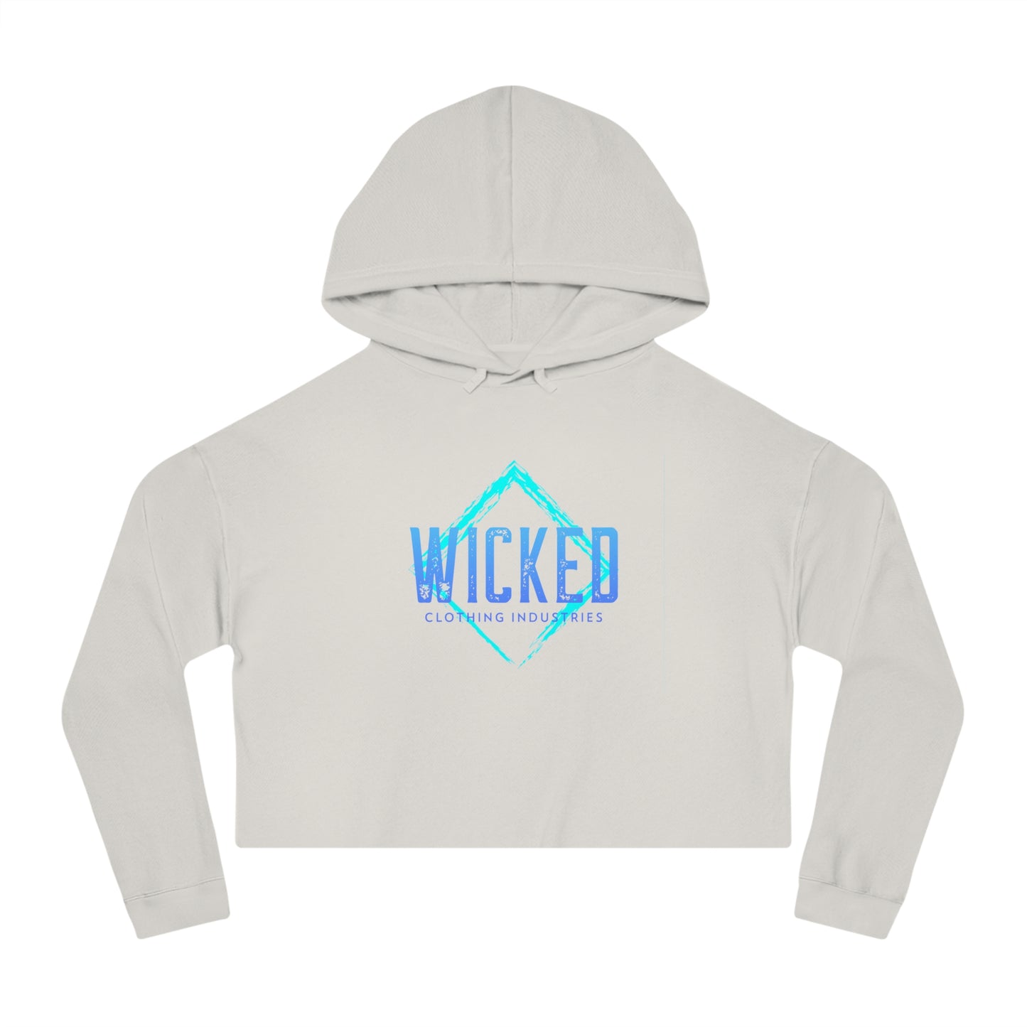 Faded Out Ocean/ Cropped Hoodie