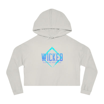 Faded Out Ocean/ Cropped Hoodie