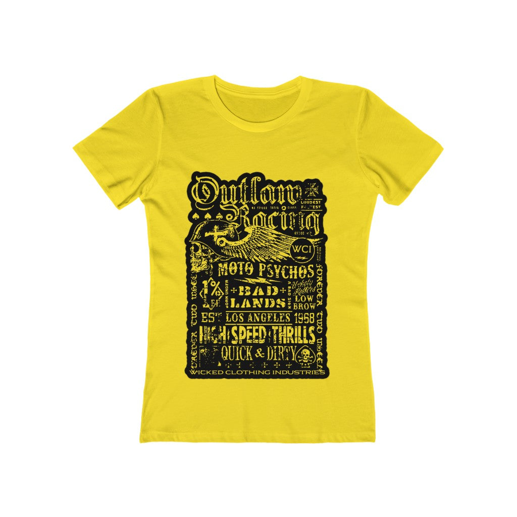 Outlaw Teal Racing Tee Shirt