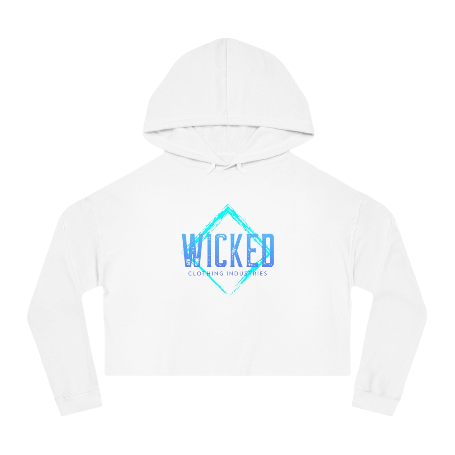Faded Out Ocean/ Cropped Hoodie