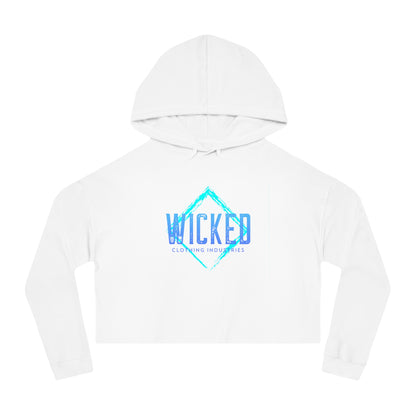 Faded Out Ocean/ Cropped Hoodie