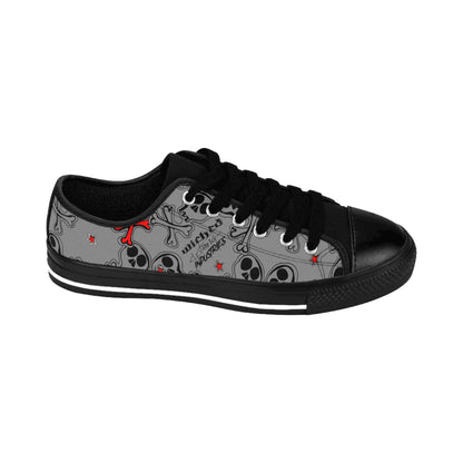 Cartoon Skulls/ Gray/Women's Sneakers