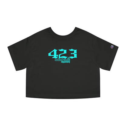 423 Teal Cropped T-Shirt