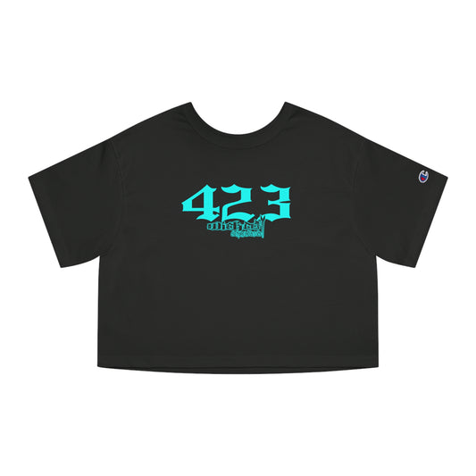 423 Teal Cropped T-Shirt