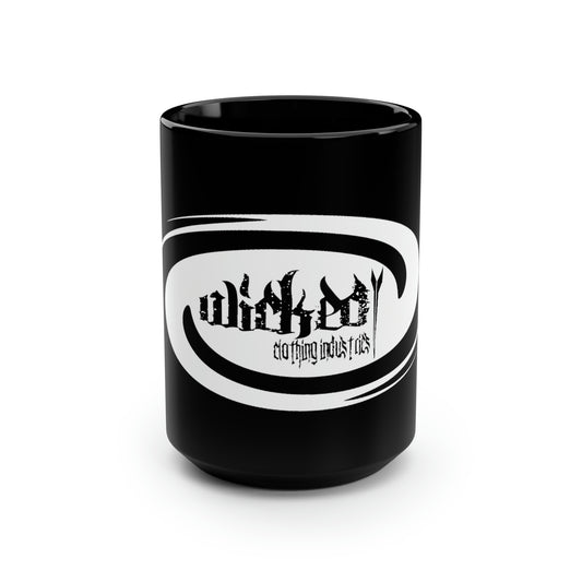 Hurricane White /Black Mug, 15oz