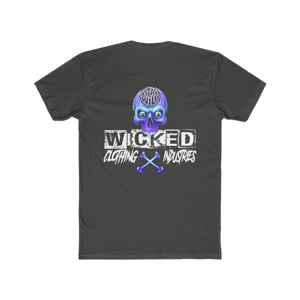 Stay Wild/Light Blue /Men's  Crew Tee