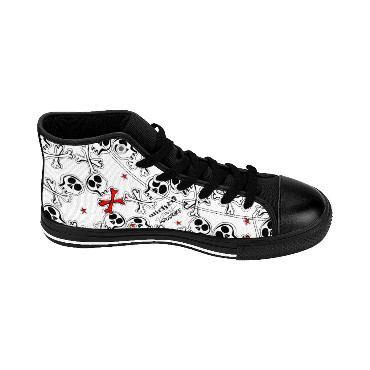 Men's Cartoon Skulls High-top Sneakers