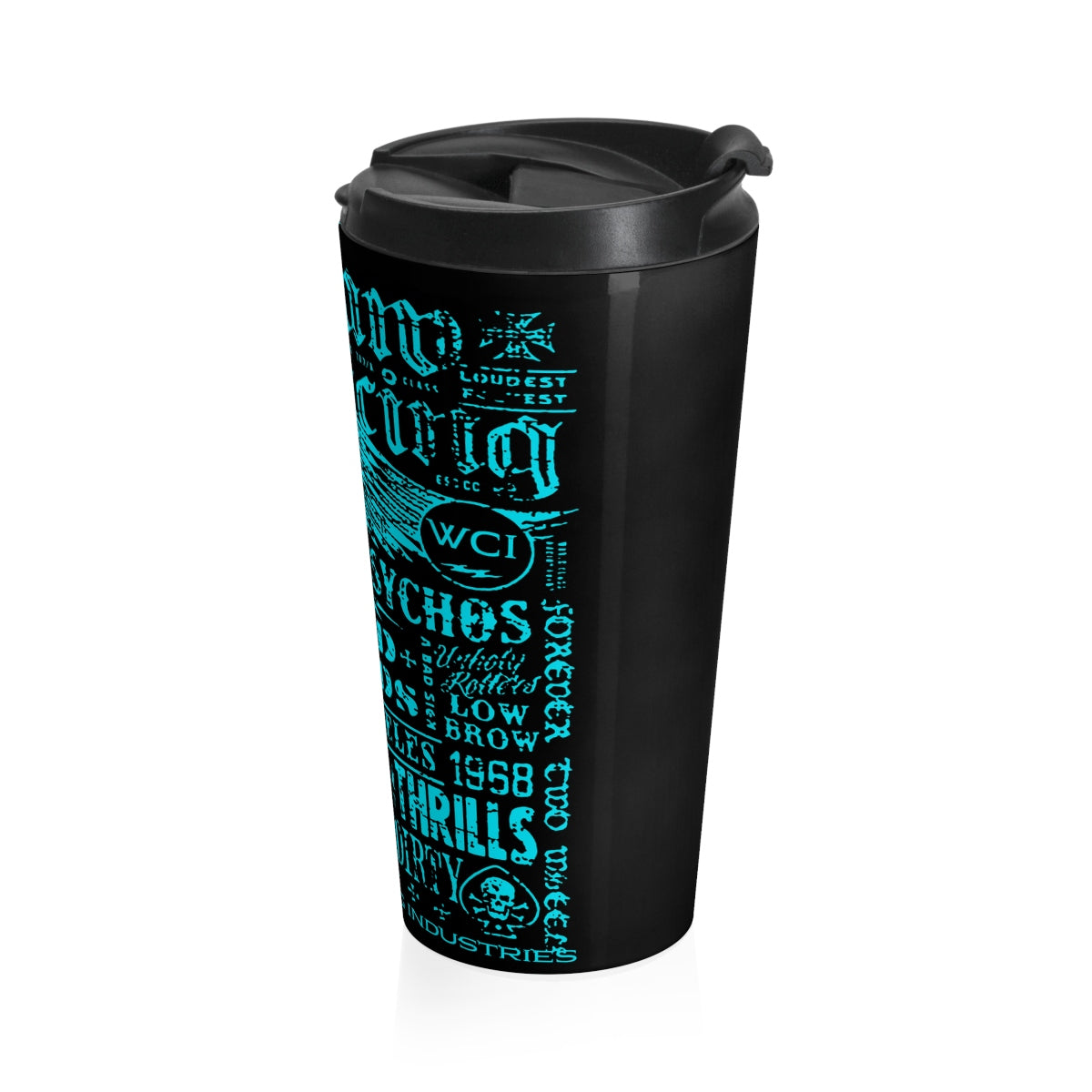 Outlaw Racing/Teal/Stainless Steel Travel Mug