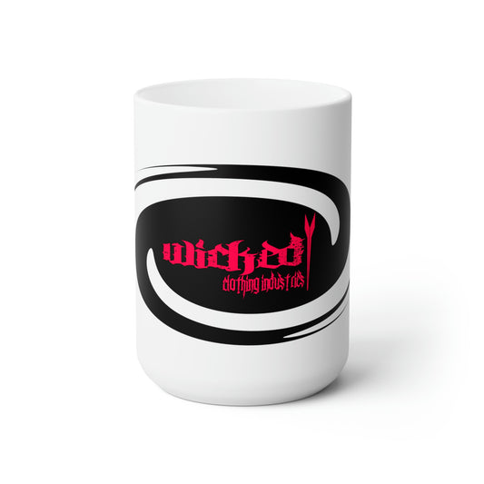 Hurricane Hot Pink/Black/ White Mug
