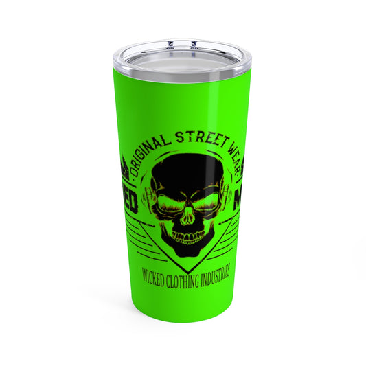 NEON GREEN WICKED MUSIC Tumbler 20oz
