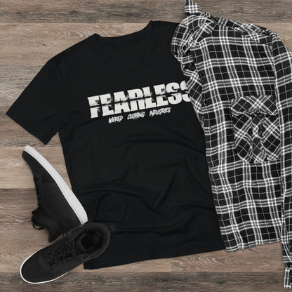 Fearless III/ White/ V-Neck Tee