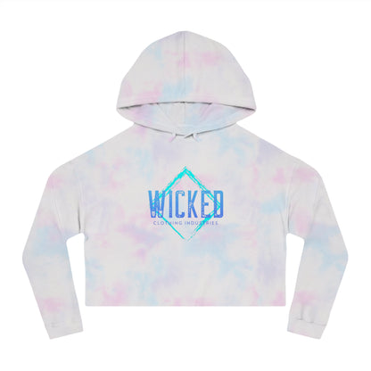 Faded Out Ocean/ Cropped Hoodie