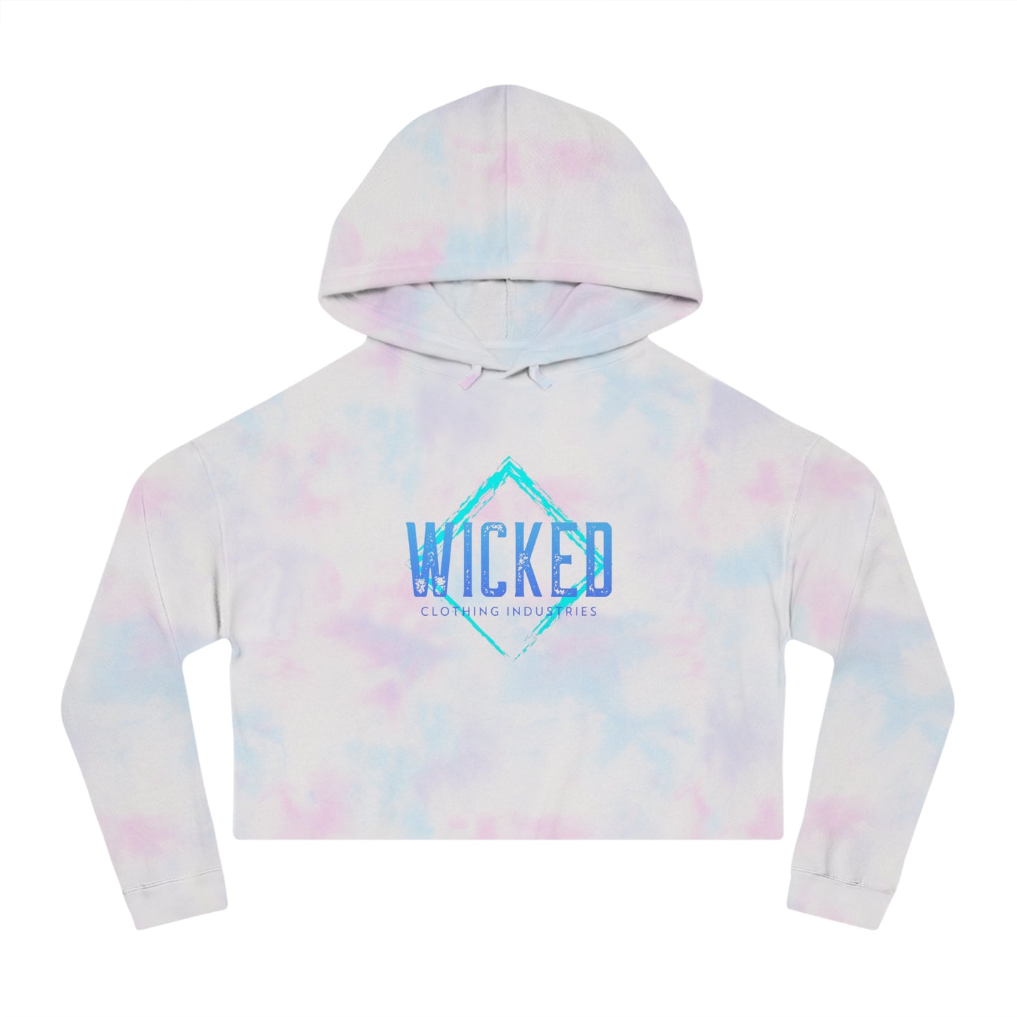 Faded Out Ocean/ Cropped Hoodie