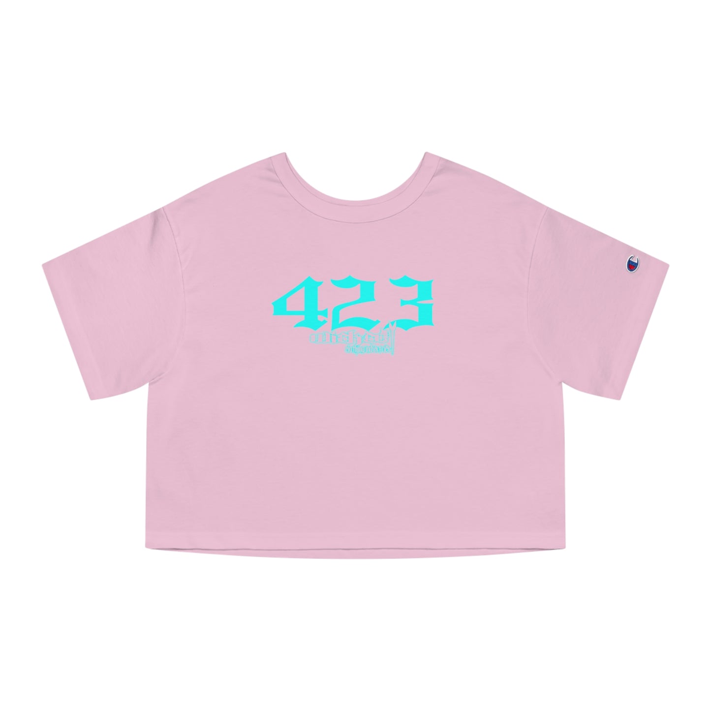 423 Teal Cropped T-Shirt