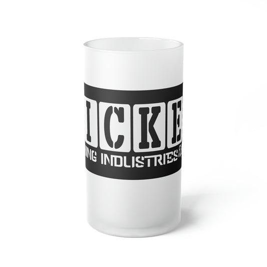 Wicked ELMV423702 Frosted Glass Beer Mug