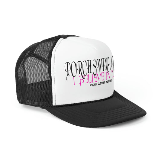 Porch Swing Angel 2 E.L./ Pink Trucker Caps