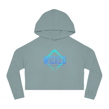 Faded Out Ocean/ Cropped Hoodie
