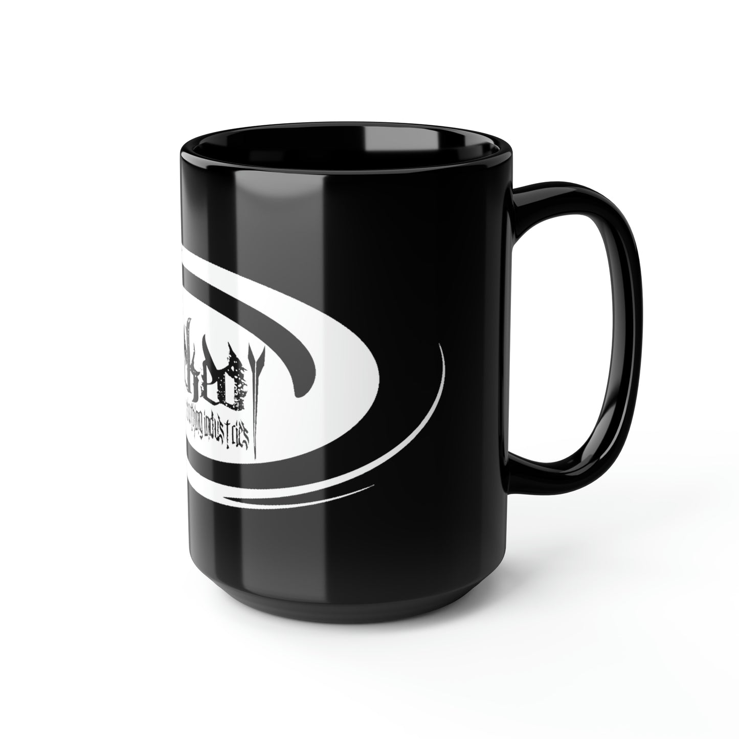 Hurricane White /Black Mug, 15oz