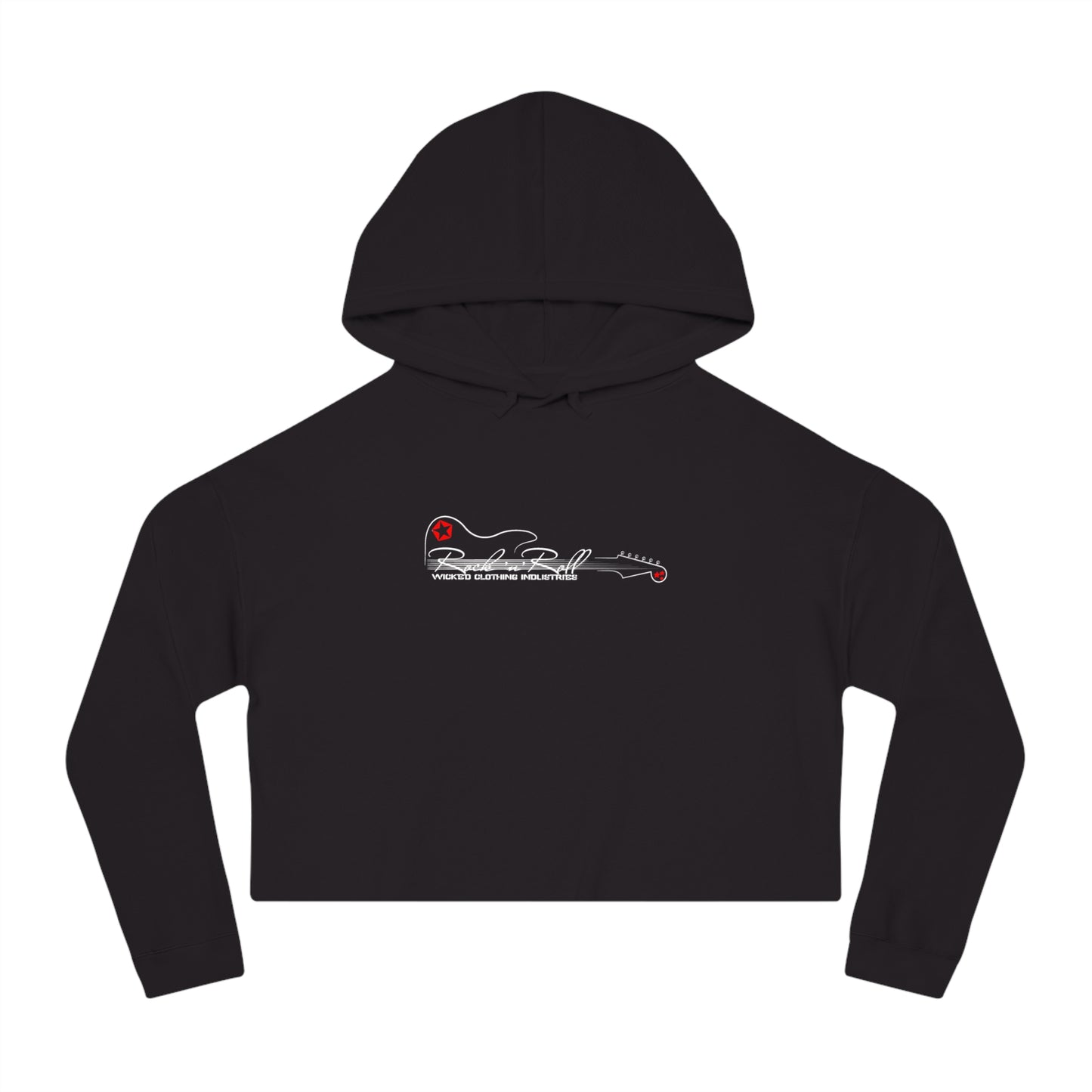 Rock N Roll/ Cropped Hoodie