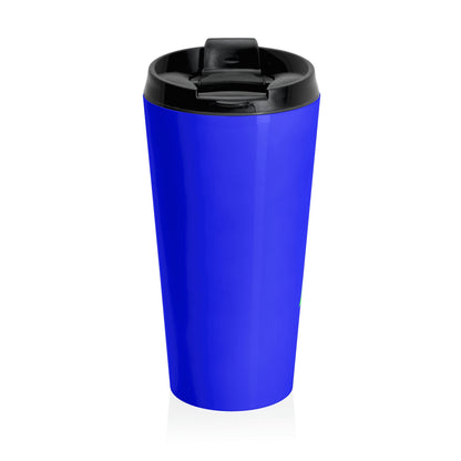 WCI/Neon Green/Royal Blue/Stainless Steel Travel Mug