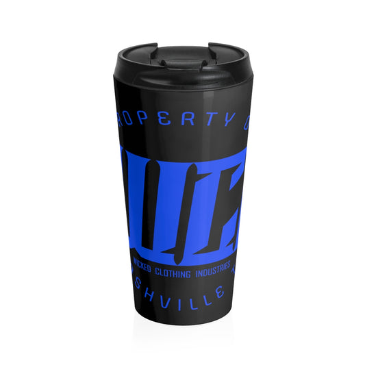 WCI/ Royal Blue N Black/Stainless Steel Travel Mug
