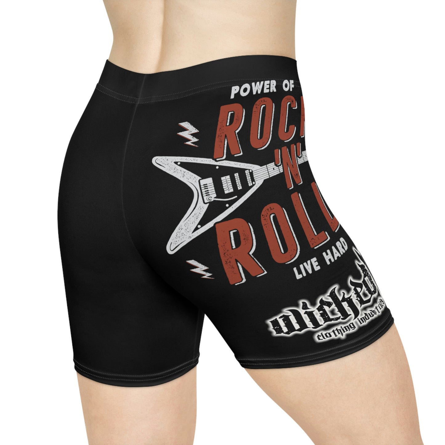 Power of Rock & Roll Biker Shorts