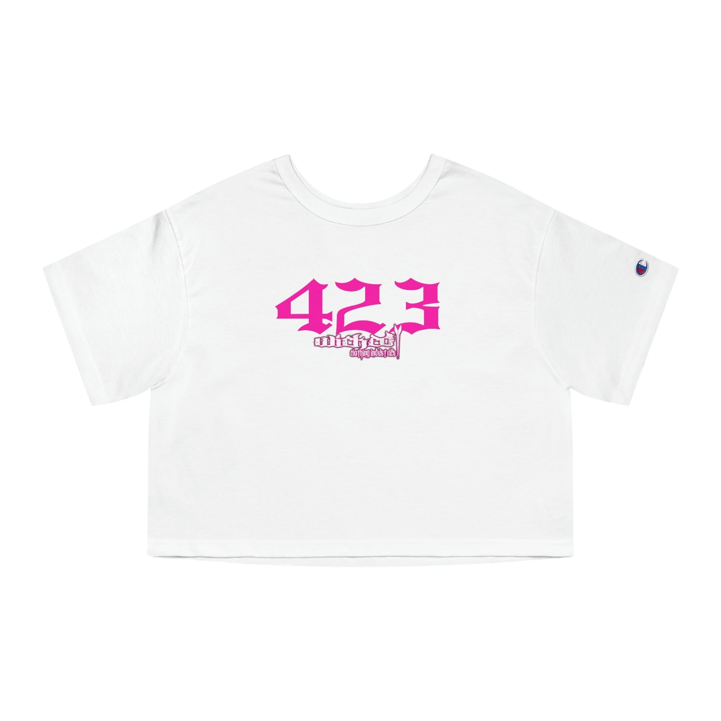 423 Hot Pink / Cropped T-Shirt
