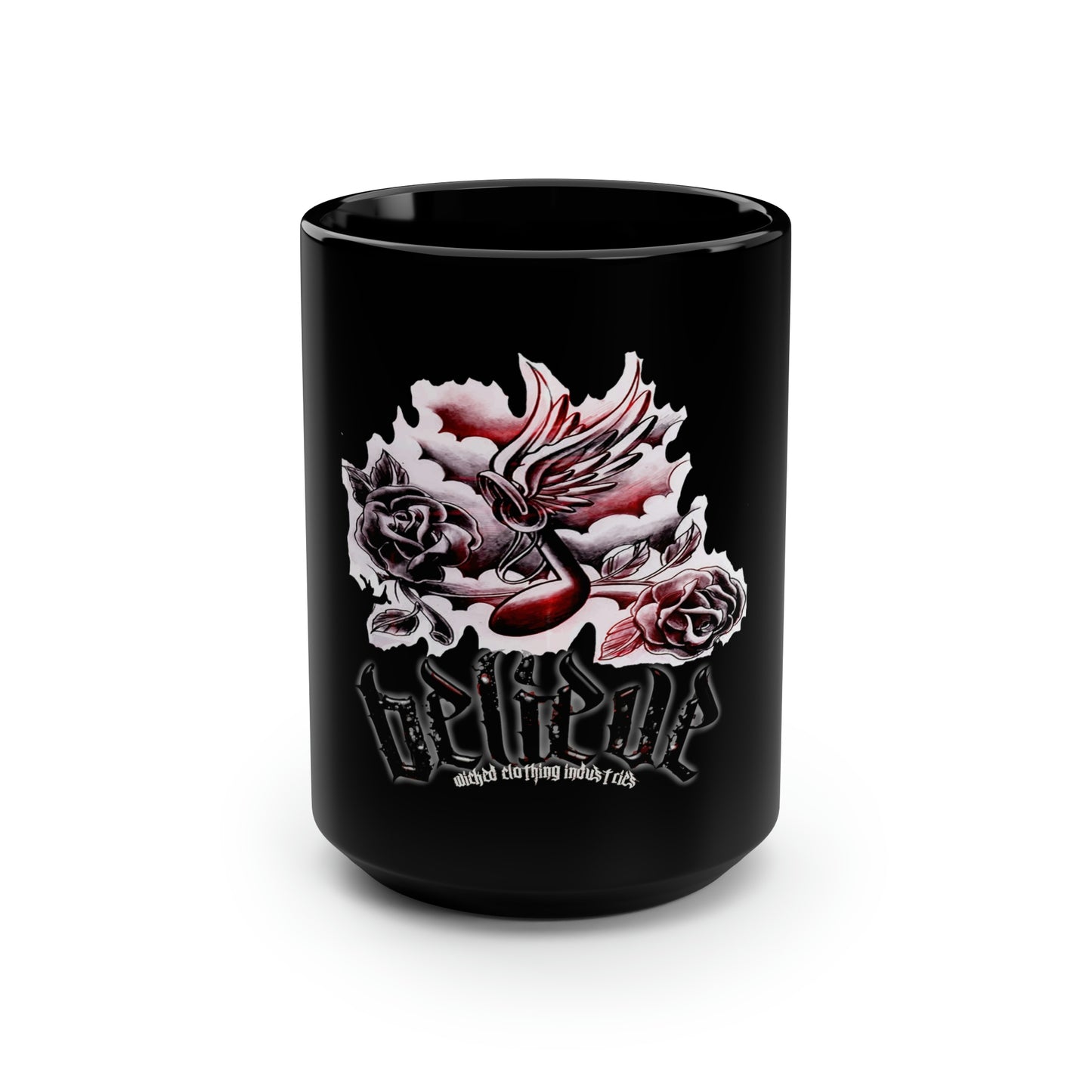 Believe E.L. Black Mug, 15oz