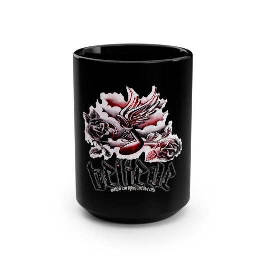 Believe E.L. Black Mug, 15oz