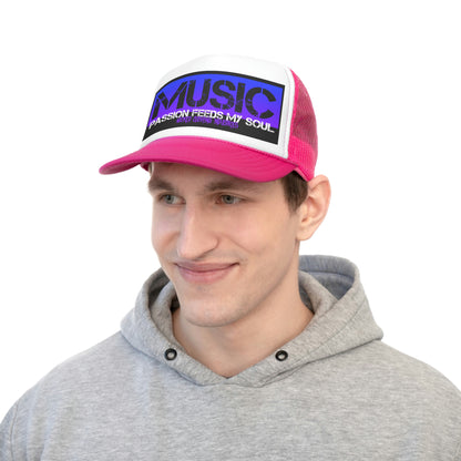 Music Passion Feeds My Soul Purple Trucker Caps