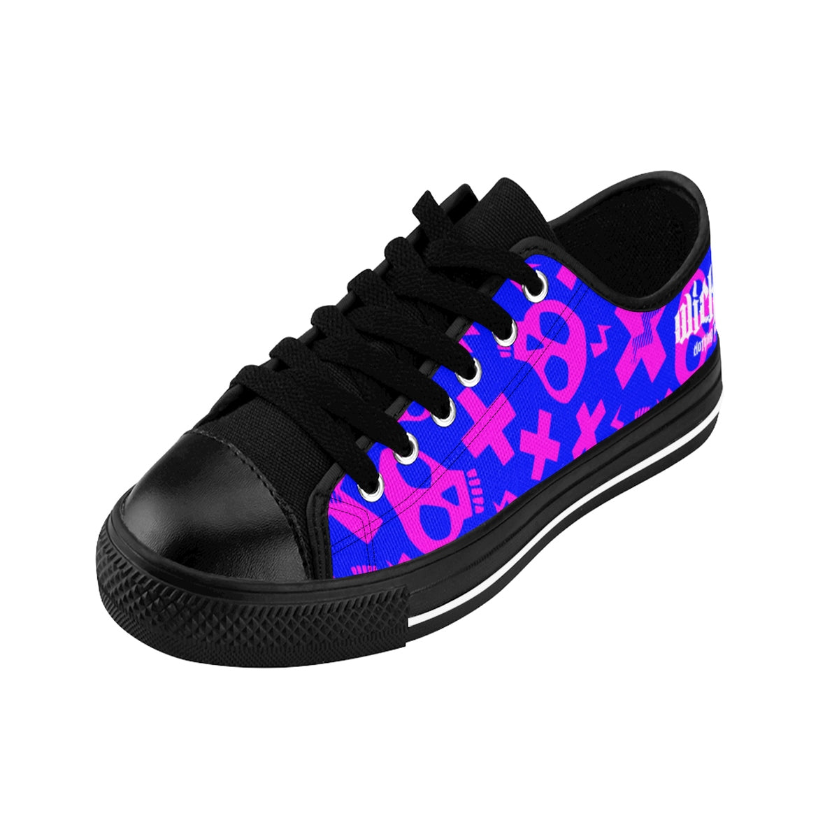 Crazy Skulls II/Pink and Blue/ Women's Sneakers